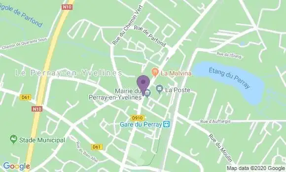 Localisation BNP Paribas Agence de Le Perray en Yvelines