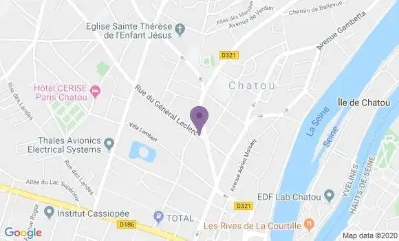 Localisation BNP Paribas Agence de Montesson
