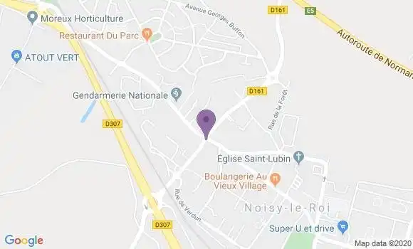 Localisation BNP Paribas Agence de Noisy le Roi