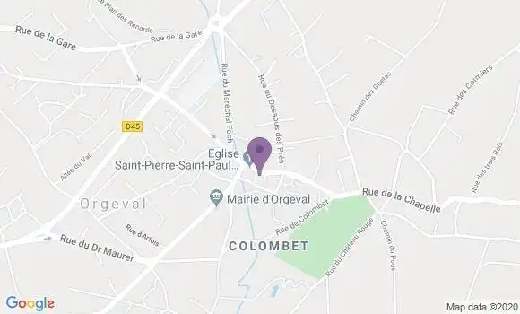 Localisation BNP Paribas Agence d