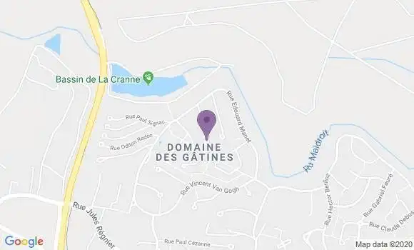 Localisation BNP Paribas Agence de Plaisir les Gatines