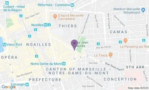 Localisation LCL Agence de Marseille Minimes