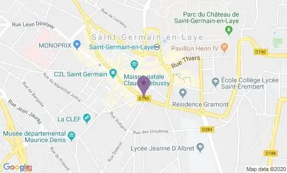 Localisation BNP Paribas Agence de Saint Germain en Laye Rue de Paris