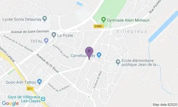 Localisation BNP Paribas Agence de Villepreux