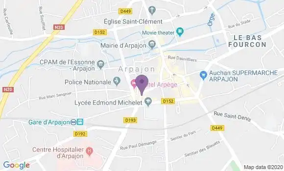 Localisation BNP Paribas Agence d