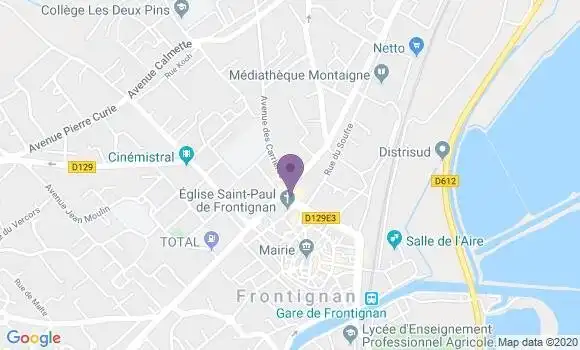 Localisation LCL Agence de Frontignan