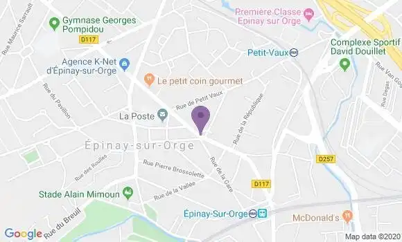 Localisation BNP Paribas Agence d