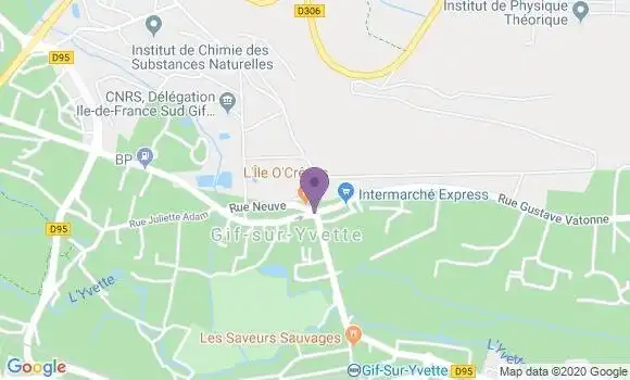Localisation BNP Paribas Agence de Gif sur Yvette Chevry 2