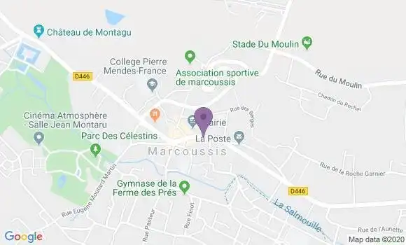 Localisation BNP Paribas Agence de Marcoussis