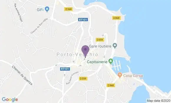Localisation LCL Agence de Porto Vecchio