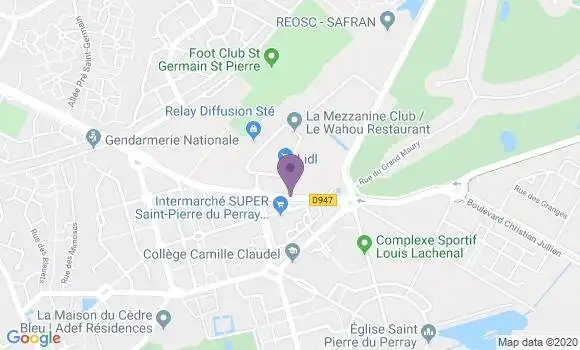 Localisation BNP Paribas Agence de Saint Pierre du Perray