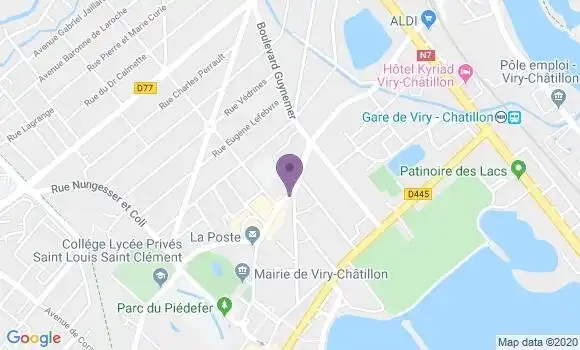 Localisation BNP Paribas Agence de Viry Châtillon