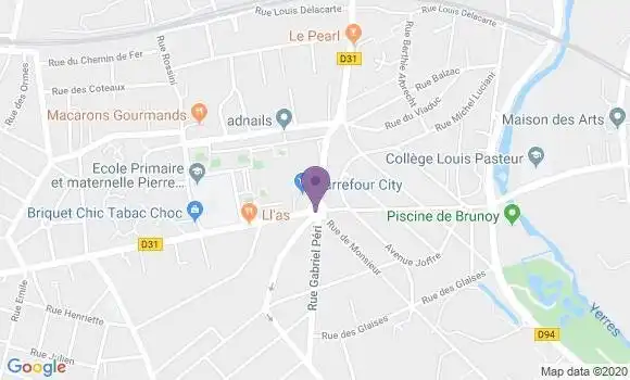 Localisation BNP Paribas Agence d
