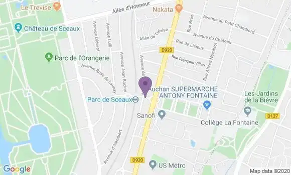 Localisation BNP Paribas Agence d