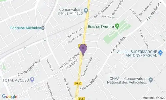 Localisation BNP Paribas Agence d
