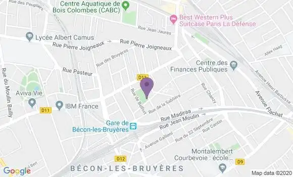 Localisation BNP Paribas Agence d