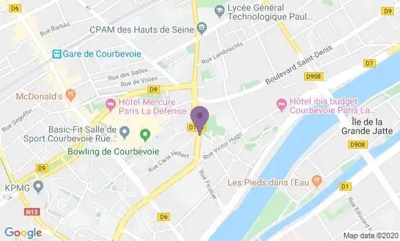 Localisation BNP Paribas Agence d