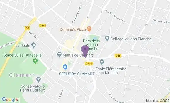 Localisation BNP Paribas Agence d