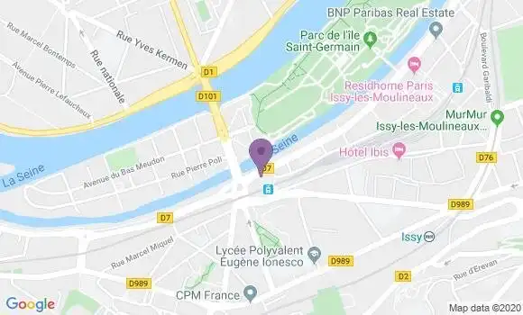 Localisation BNP Paribas Agence d