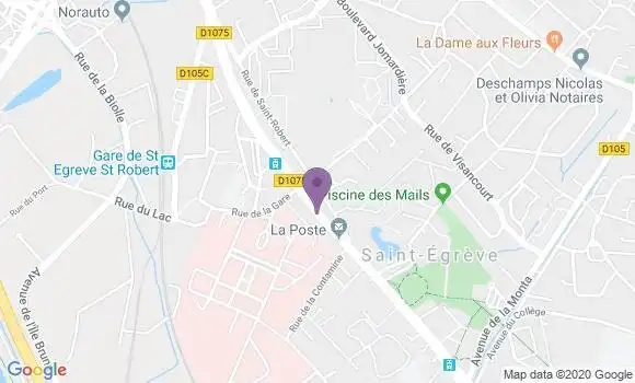 Localisation LCL Agence de Saint Egrève
