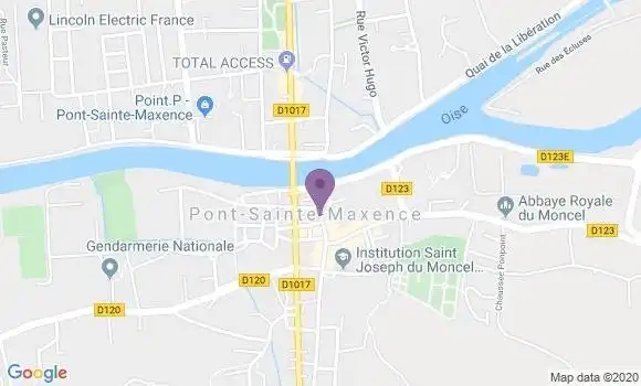 Localisation LCL Agence de Pont Sainte Maxence