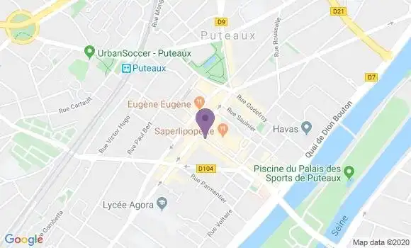 Localisation BNP Paribas Agence de Puteaux Wallace