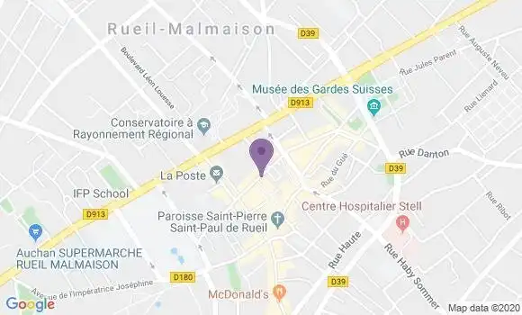 Localisation BNP Paribas Agence de Rueil Malmaison Mairie Foch