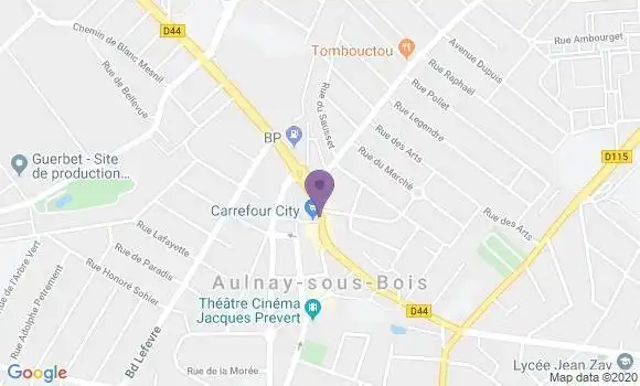 Localisation BNP Paribas Agence d