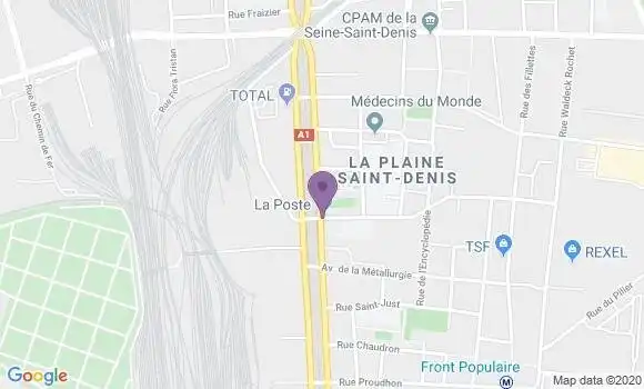 Localisation BNP Paribas Agence de La Plaine Saint Denis