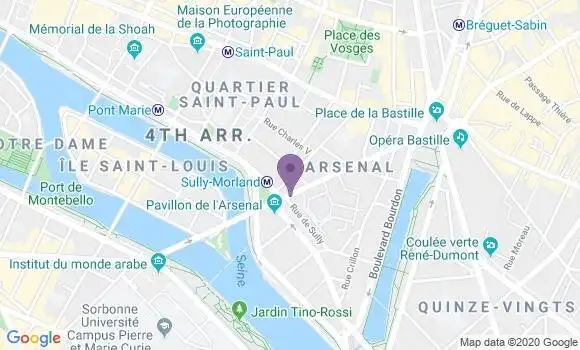 Localisation LCL Agence de Paris Sully
