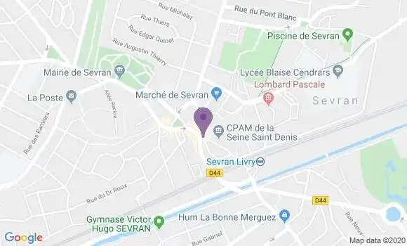 Localisation BNP Paribas Agence de Sevran