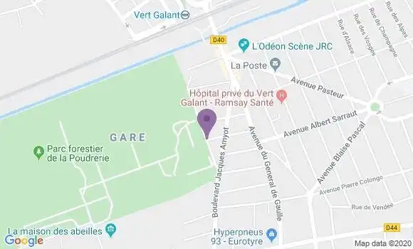 Localisation BNP Paribas Agence de Villepinte