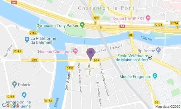 Localisation BNP Paribas Agence d
