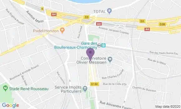 Localisation BNP Paribas Agence de Champigny sur Marne République
