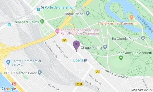 Localisation BNP Paribas Agence de Charenton le Pont Liberté