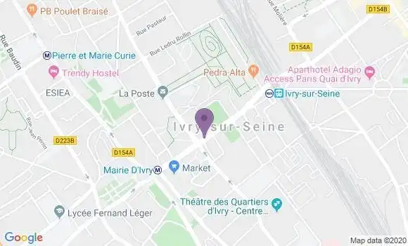 Localisation BNP Paribas Agence d