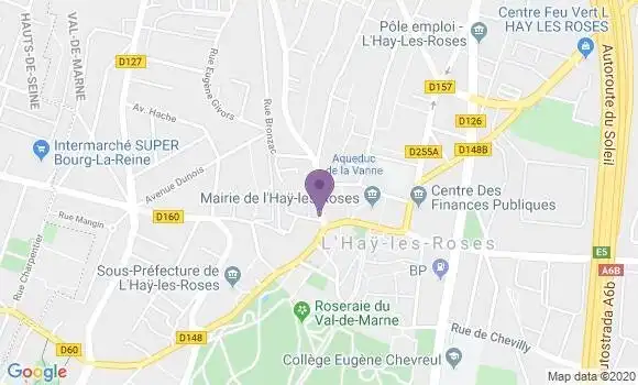 Localisation BNP Paribas Agence de L