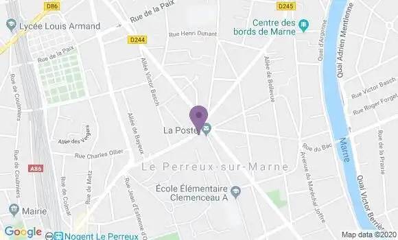 Localisation BNP Paribas Agence de Le Perreux sur Marne
