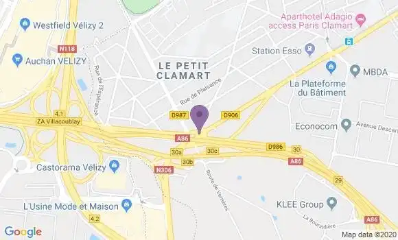 Localisation LCL Agence de Clamart Gare