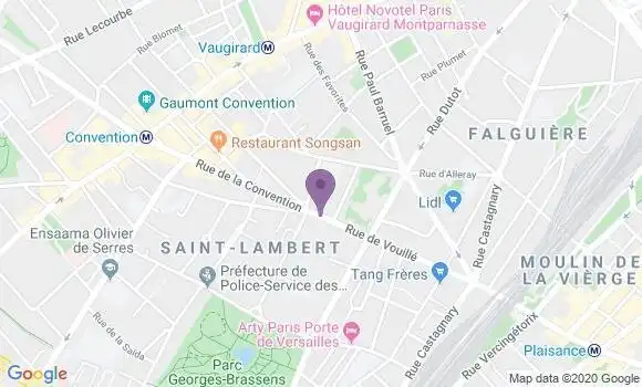 Localisation LCL Agence de Paris Vouille