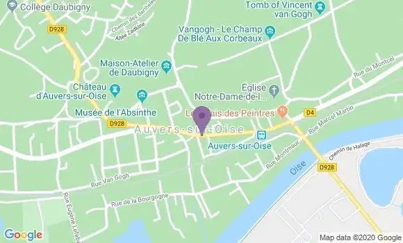 Localisation BNP Paribas Agence d