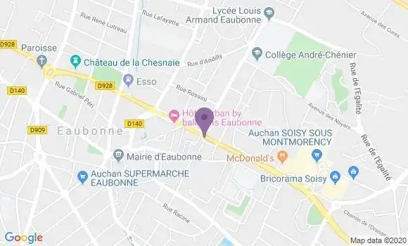 Localisation BNP Paribas Agence d