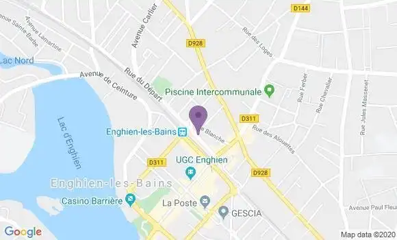 Localisation BNP Paribas Agence d