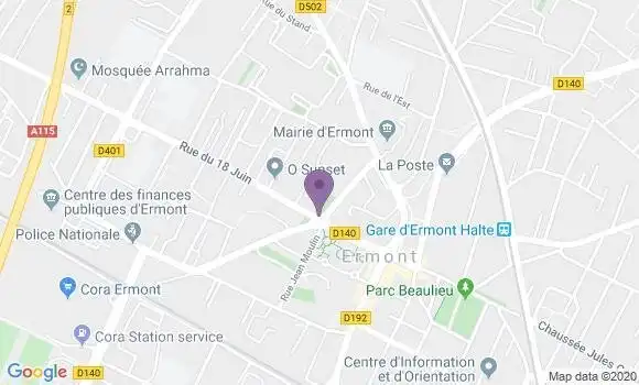 Localisation BNP Paribas Agence d