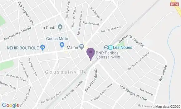 Localisation BNP Paribas Agence de Goussainville