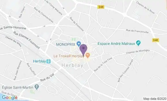 Localisation BNP Paribas Agence d