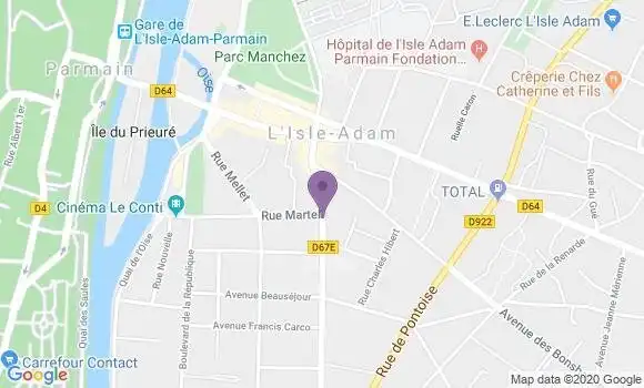 Localisation BNP Paribas Agence de L