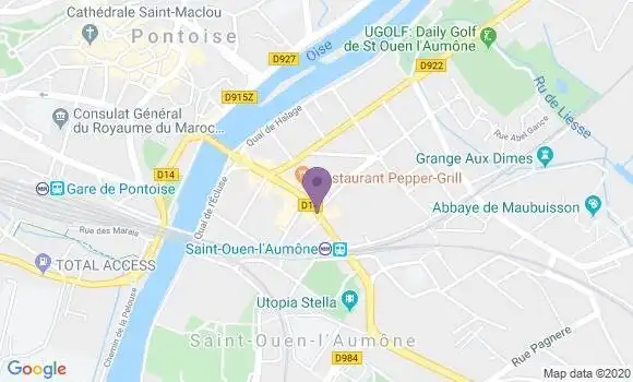 Localisation BNP Paribas Agence de Saint Ouen l