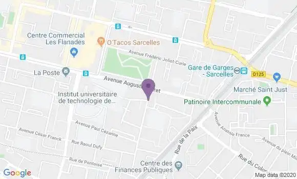 Localisation BNP Paribas Agence de Sarcelles Lochères