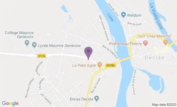 Localisation LCL Agence de Decize